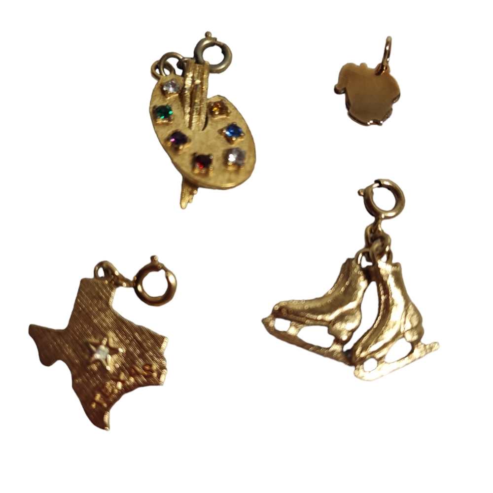2 FOR $15 BUNDLE SALE! Vintage Charms Artist Texas Ice Skating Baby Girl